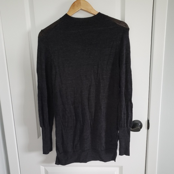 BADGLEY MISCHKA 100% Merino Wool Grey Sweater - Picture 3 of 7